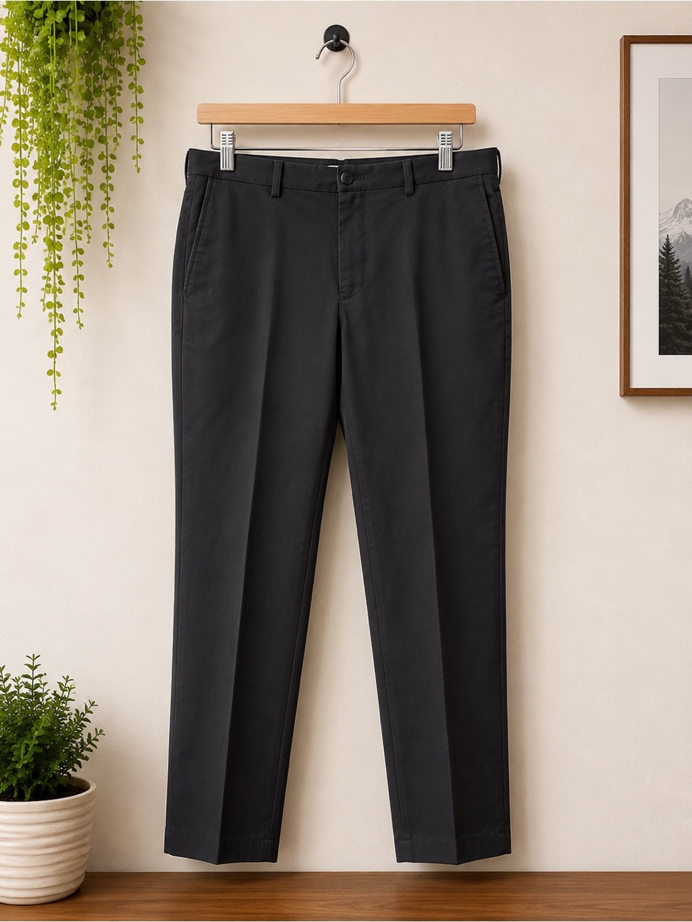 Haggar Men's Black Dress Pants 38x30